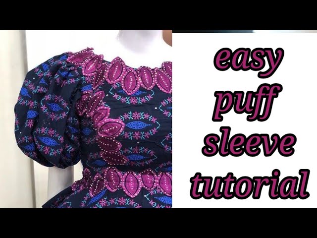 How to make a puff sleeve/cutting and stitching class=