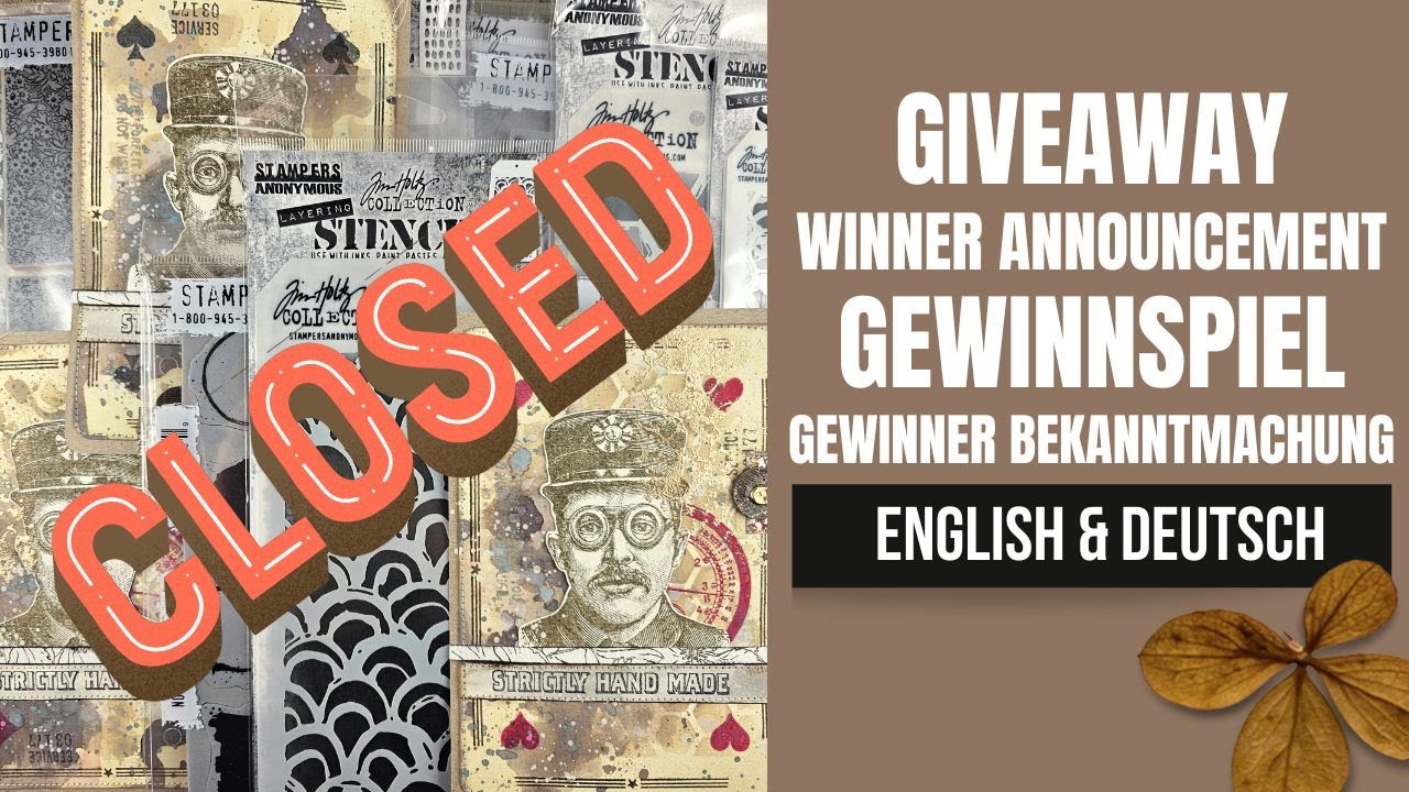 giveaway winner announcement Gewinnspiel Gewinner Bekanntmachung