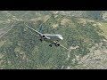 X-Plane 11 - Montenegro Airlines Embraer E195 landing at Tivat on runway 14 from the North