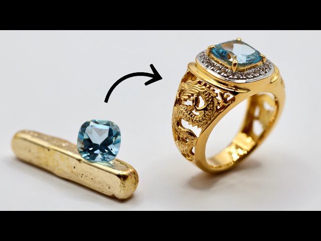 how to make gold signet ring - how it's made jewellery class=