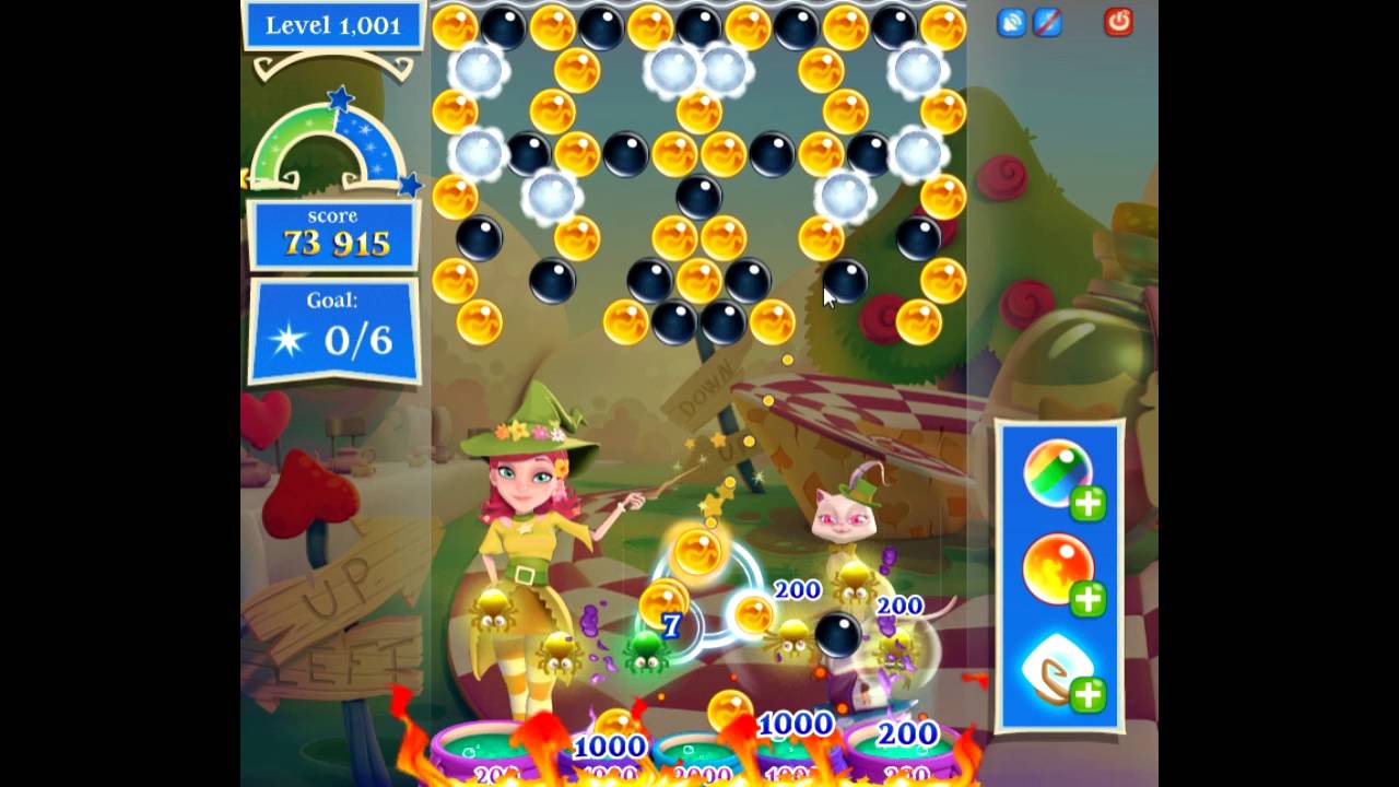 Bubble Witch Saga 2 level 1001 NO BOOSTERS 