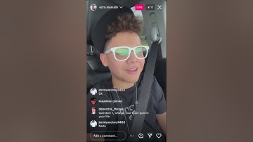 Ezra of Menudo (Instagram Live / Sept. 30 2023)