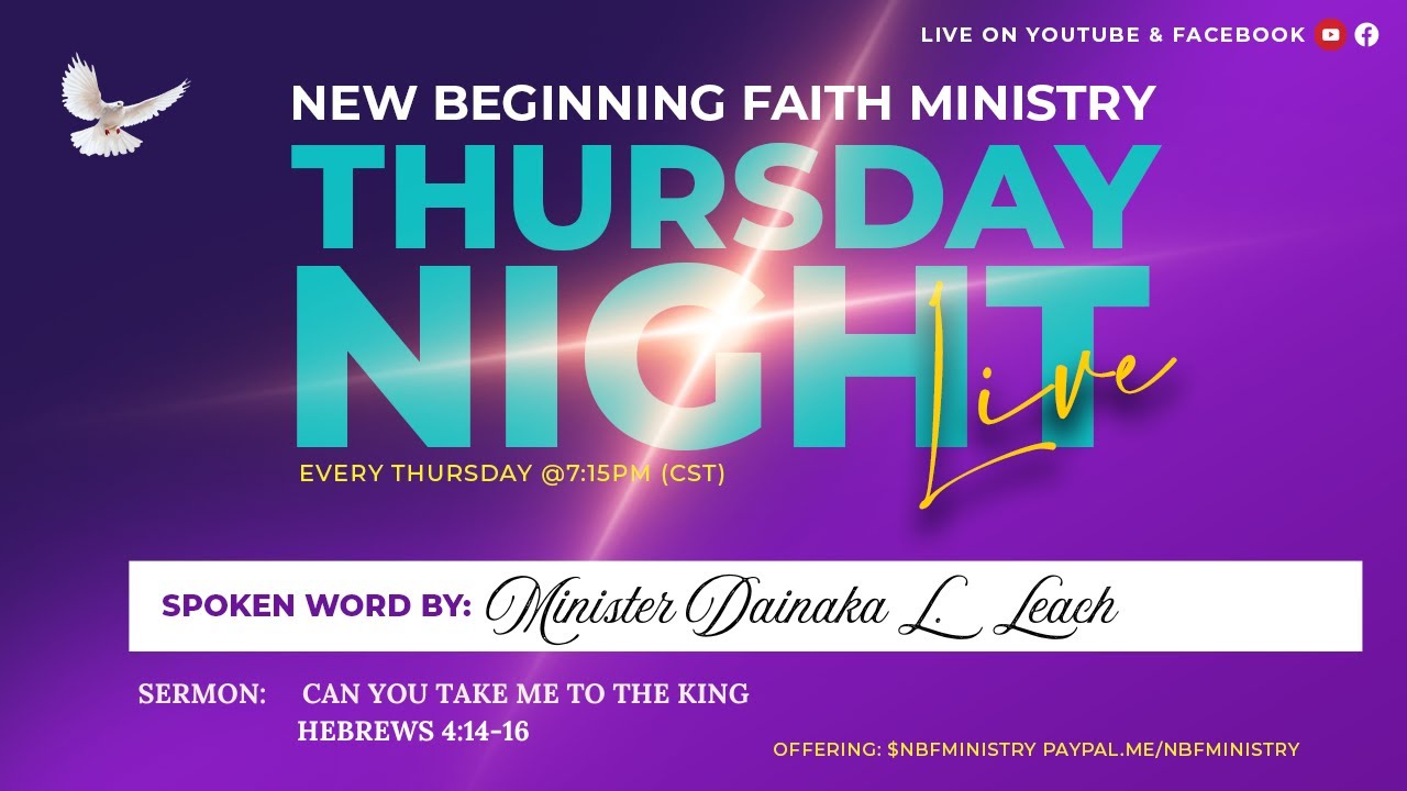 Can You Take Me To The King: Minister Dainaka L. Leach