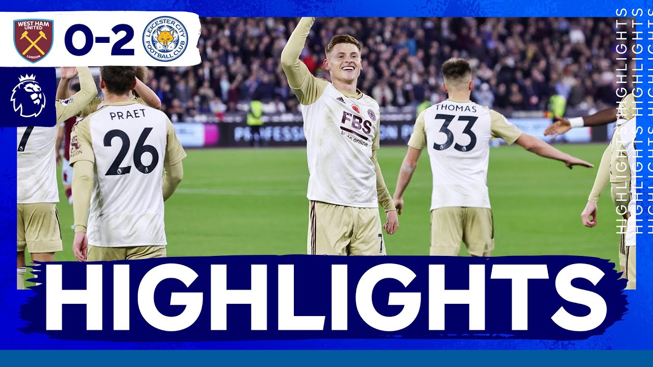 Maddison On Target In West Ham Win | West Ham 0 Leicester City 2 | Premier League Highlights