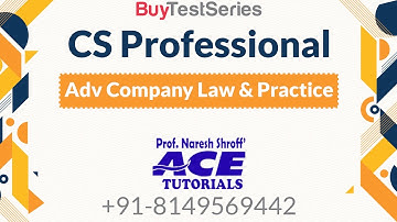 CS Professional CR (Take Over code) Video Lectures by Prof. Avinash Jha