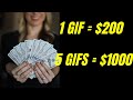 Earn $200 by uploading ONLY ONE GIF (Make Money Online) FREE