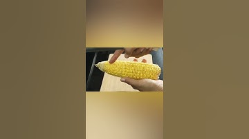 Easy trick to remove corn kernels quickly | #shorts