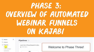 Phase 3 -  Overview of How to Build Your Automated Webinar Funnel with Kajabi Pipelines