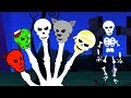 squelette doigt famille | rimes effrayantes | squelette chanson | Kids Song | Skeleton Finger Family