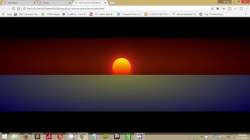 Sunrise animation with CSS and HTML