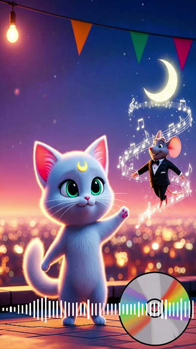 Canción Infantil Luna Gatita Miau Miau #Shorts