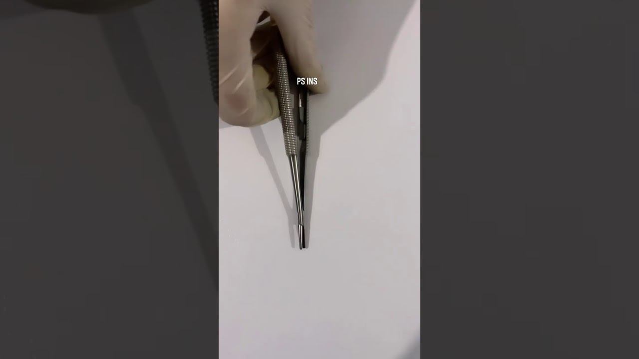 Micro Needle holder Tc | Round Castroviejo Needle holder