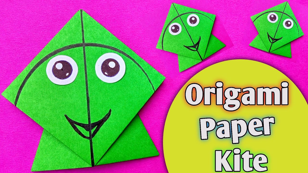 Cute Origami Kite, Making Kite out of Paper, #paperkitemaking