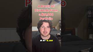 A Month Of Dividends From My $10,000 Portfolio! (June)