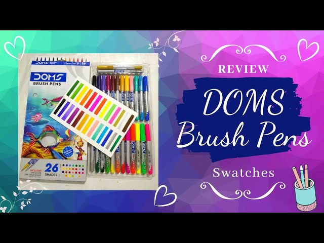 Doms Brush Pens 26 Shades  Review Video #review #swatches