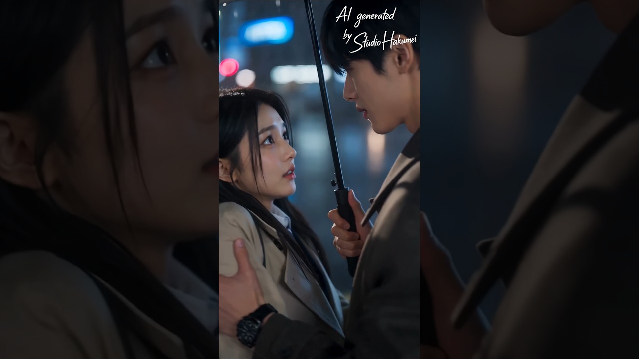 「濡れると思って…」雨の夜、突然の引き寄せにドキッ ☔️💓 | Studio Hakumei