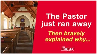 Pastor runs from church then bravely explains why