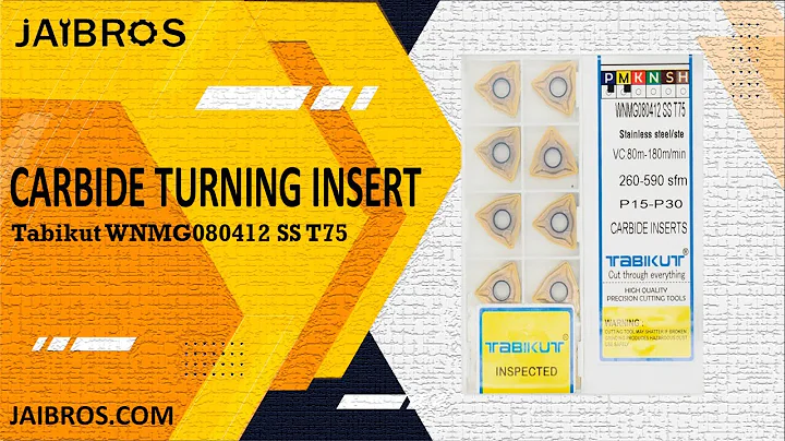 Tabikut - WNMG080408 Carbide Milling Inserts for stainless steel - Jaibros (CNC Machine Tools)
