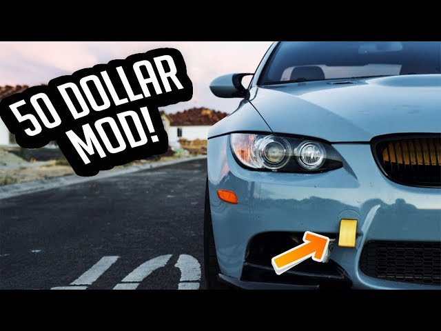 BMW CUSTOM TOW STRAP MOD! (E90,E91,E92,E93) 