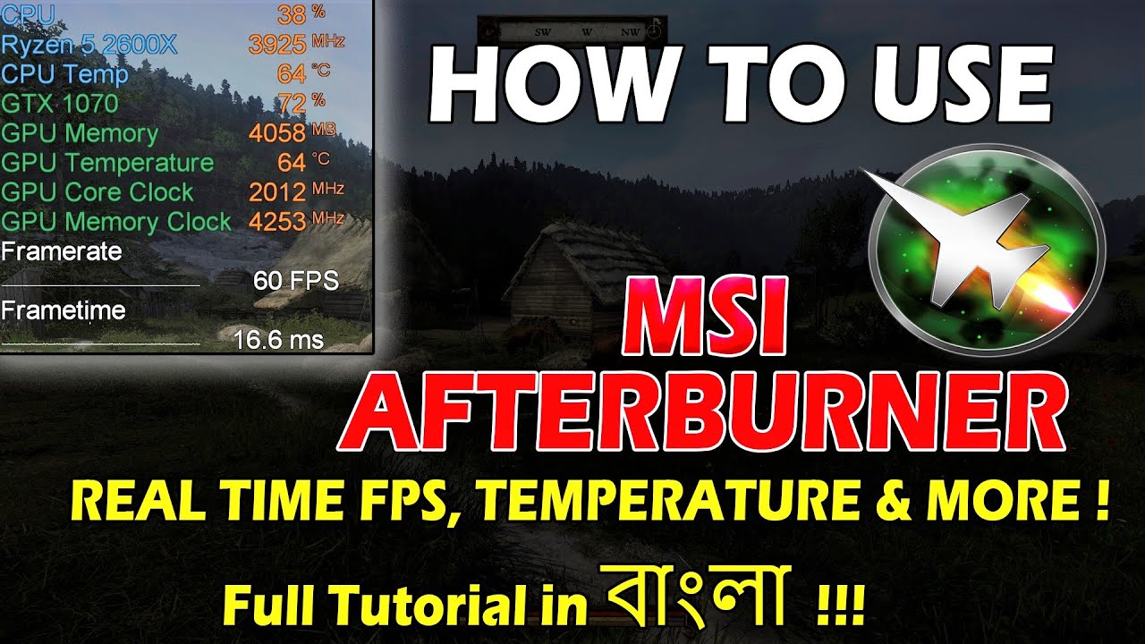 msi afterburner remote server setup