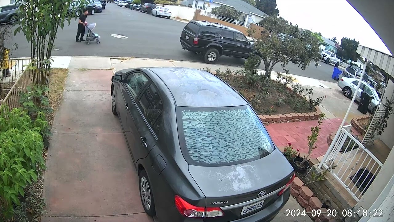 person guy with stroller silk pl garage red 