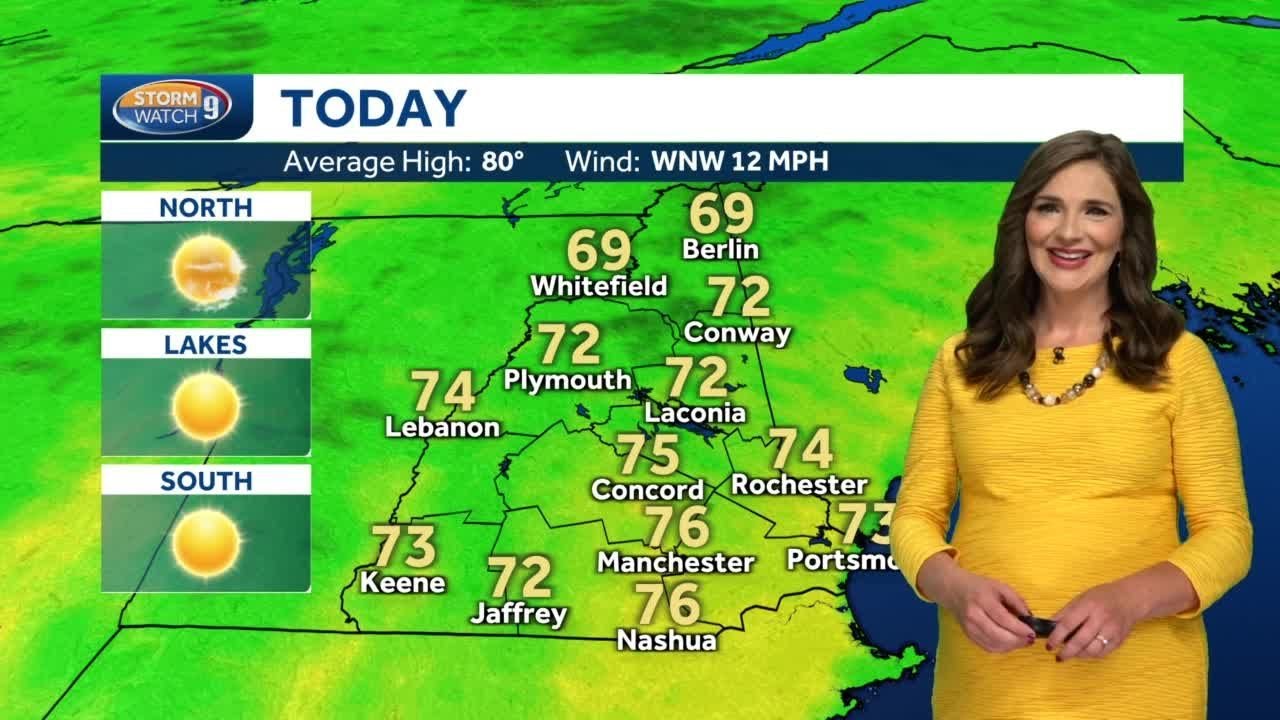 Watch: Mostly sunny with some fair weather clouds today - YouTube