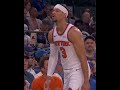 Josh Hart untying Jimmy Fallon’s shoelace in the middle of the game.