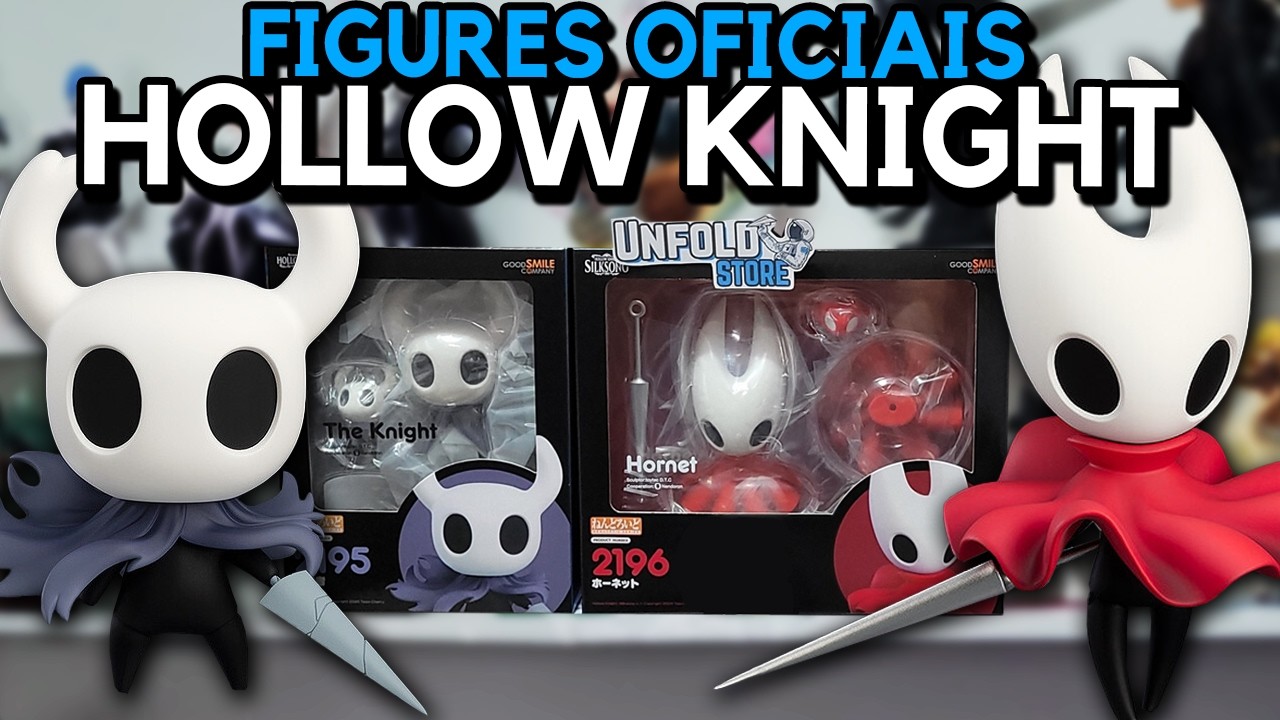 Consegui os NENDOROIDS de Hollow Knight e eles são PERFEITOS! | Unboxing The Knight e Hornet