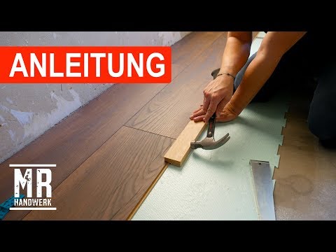 Video: Laminat: Verlegung, Verlegetechnik, Nuancen