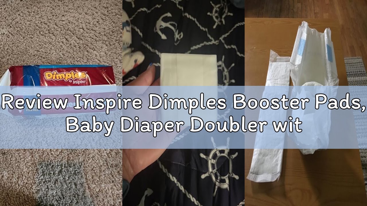 Review Inspire Dimples Booster Pads, Baby Diaper Doubler with Adhesive for Secure Fit | 1 Size Fits