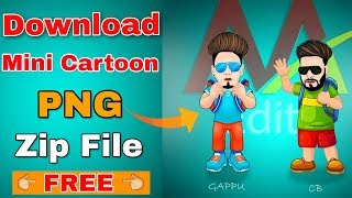 Mini Vector Cartoon Png Zip File Download || Best Cartoon Png Download || Vector Png Download 2018