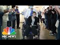 Coronavirus Patient Receives Standing Ovation From Hospital Staff After Being Discharged | NBC News