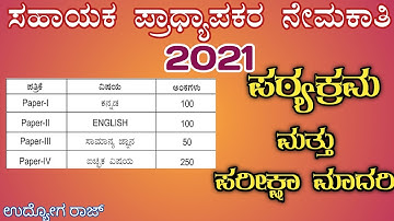 Assistant professor Syllabus in Karnataka/Exam Pattern & Complete Syllabus/KEA 2021/KEA notification