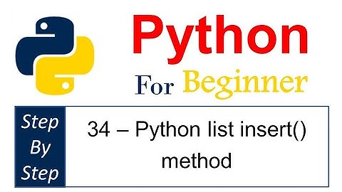 ٣٤ - اضافه عناصر فى اى موقع داخل القائمه فى #بايثون add element in any position in #python  list