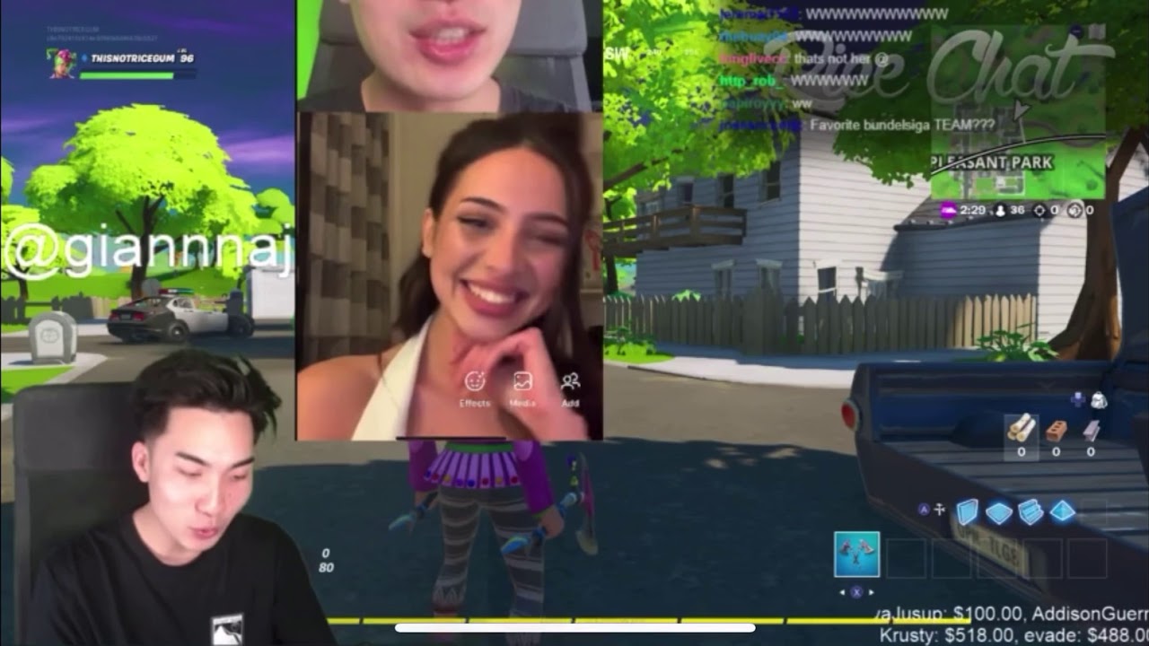 RiceStream (RiceGum Stream Highlights) RiceGum Shows DMs and FaceTimes Giannnaj and German