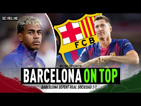 Barcelona COMEBACK against Real Sociedad to go 1st in LaLiga | Lamine Yamal GAMECHANGER | Scoreline