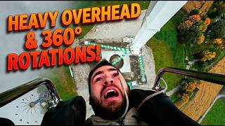Heavy Looping Rotations on the High Fly! - Skyline Park [4K/UHD] - Drakonarus