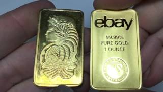 Counterfeit Pamp Suisse gold bar