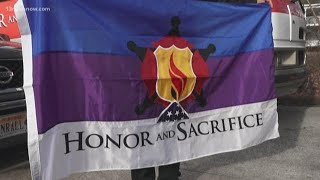 Chesapeake man makes flag to honor fallen heroes