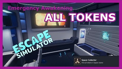 Emergency Awakening Playthrough and ALL TOKENS | Adrift In Space | Escape Simulator