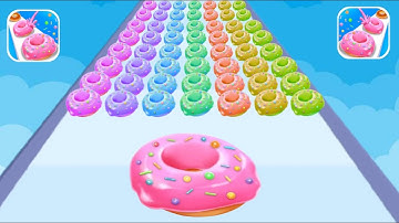 Donut Stack Run Gameplay All Levels Walkthrough Android,ios New Levels HBBN