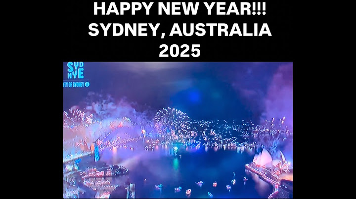 NYE 2025 FIREWORKS DISPLAY IN SYDNEY, AUSTRALIA