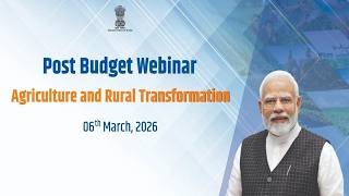 🔴Live- Post-Budget Webinar 2026 | Agriculture and Rural Transformation