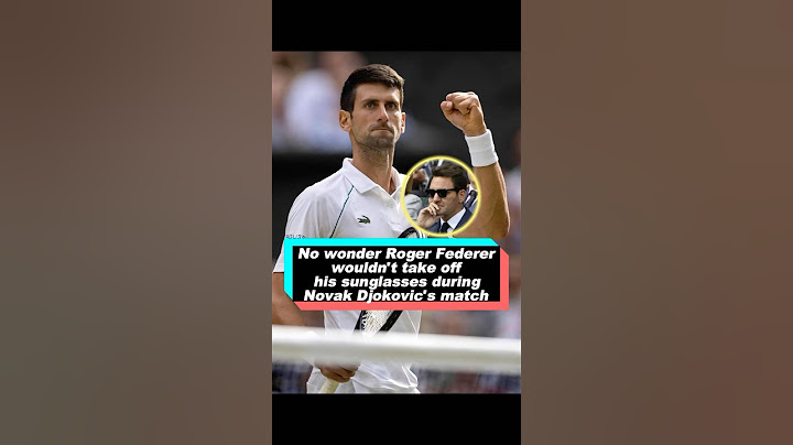No wonder Roger Federer wouldn’t take off his sunglasses during Novak Djokovic's match.#fyp#foryou