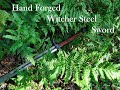 Hand forging Witcher 3 inspired sword
