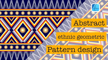 Abstract ethnic geometric pattern design for background or wallpaper