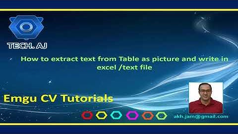 EmguCV # 59: Text detection and recognition to convert tables in images to excel Part- I