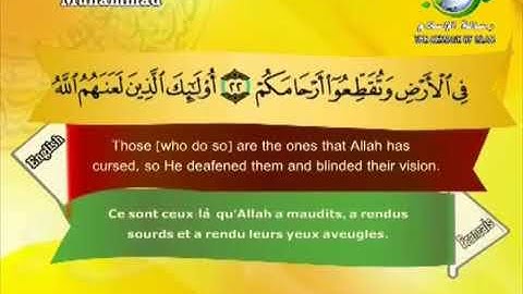 Surat Muhammad Sheikh Saad Al Ghamdi سورة محمد الشيخ سعد الغامدي