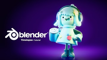 Watch Me Create BMO Girl in Blender – Full Stylized Timelapse!