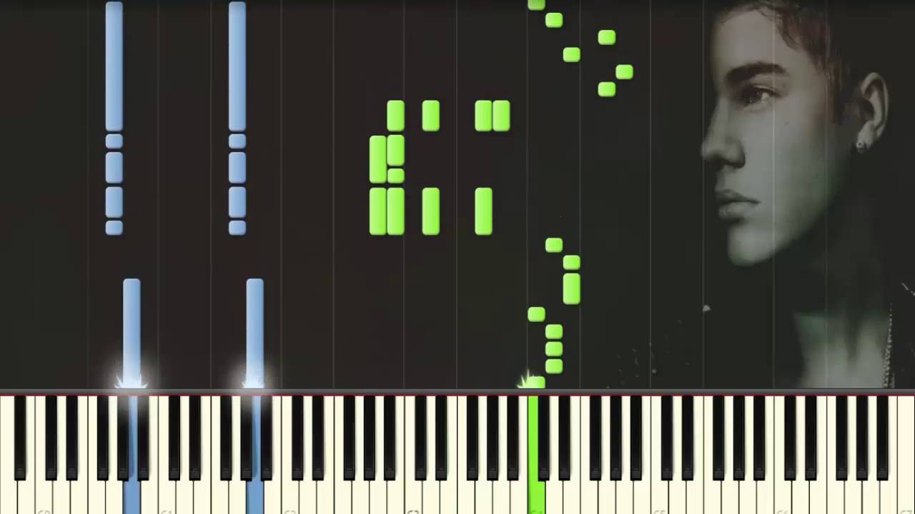 Justin Bieber - Nothing Like Us - Piano tutorial (Synthesia)